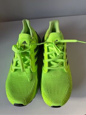adidas Neon Green Athletic Running Shoes
